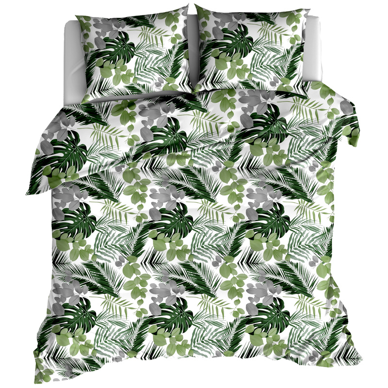 Pościel bawełniana Liście monstery areca 180x200