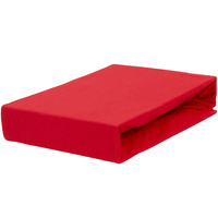 Prześcieradło jersey z gumką czerwone 200x220