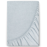 Prześcieradło frotte z gumką popielowe 80x160