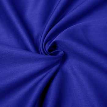 Prześcieradło satyna bawełniana bez gumki Kobaltowe 200x200