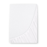 Prześcieradło frotte z gumką białe 180x200