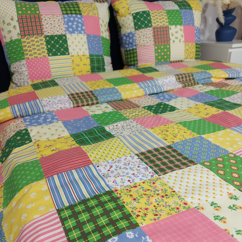 Pościel bawełniana Kolorowy patchwork  135x200